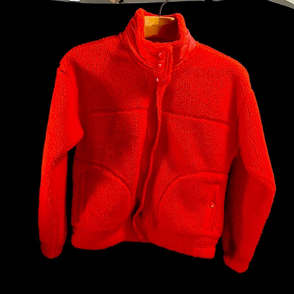 Fuzzy Tangerine Muppet Orange Old Navy Jacket